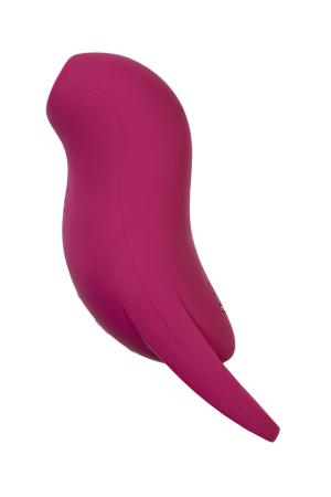 Вакуумно-волновой стимулятор клитора с вибрацией бордовый Pocket Pro 1 Satisfyer 