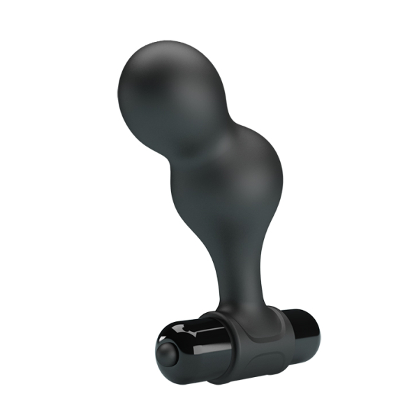 Анальная втулка с вибрацией черная Mr. Play