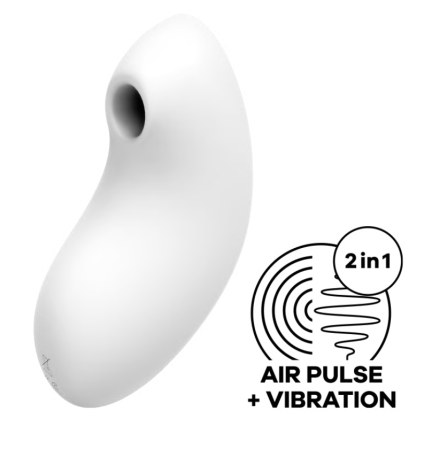 Вакуумно-волновой стимулятор клитора с вибрацией белый Vulva Lover 2 Satisfyer 