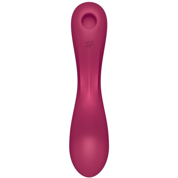 Вакуумный вибростимулятор для клитора и точки G розовый Curvy Trinity 1 Satisfyer 
