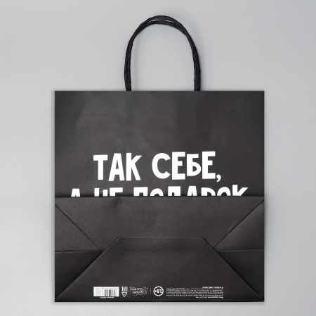 Пакет подарочный «Так себе Подарок», 22 × 22 × 11 см 3907837