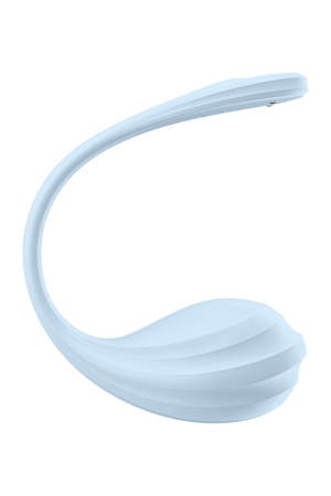 Смарт-виброяйцо голубое Smooth Petal Satisfyer 