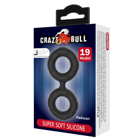 Эрекционное кольцо двойное Crazy Bull Radwan