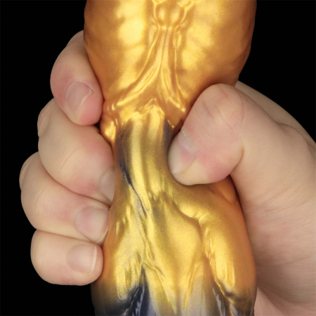 Надувной фаллоимитатор двойной плотности для фистинга Lovetoy Inflatable Dildo 19 см