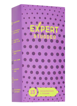 Презервативы точечные EXPERT Studded (15 шт)