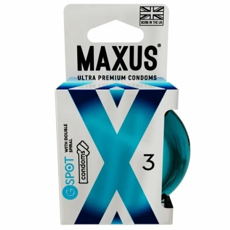 Презервативы гладкие двойная спираль Maxus G Spot X-Edition 3шт