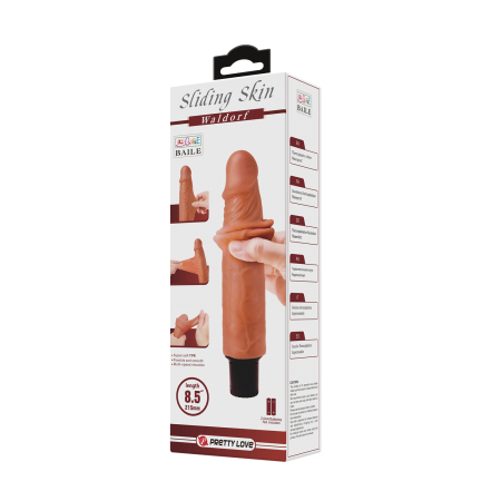 Реалистичный вибратор Pretty Love Waldorf 21,5 см