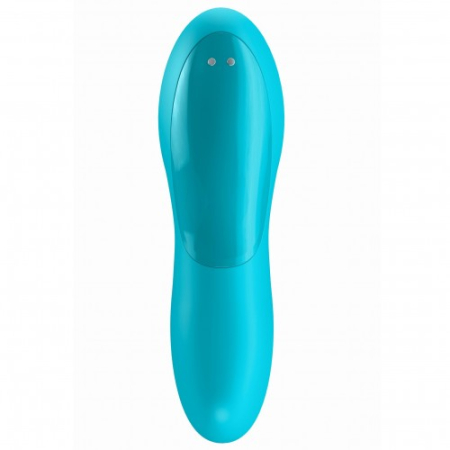 Клиторальный вибромассажер на палец голубой Teaser Satisfyer