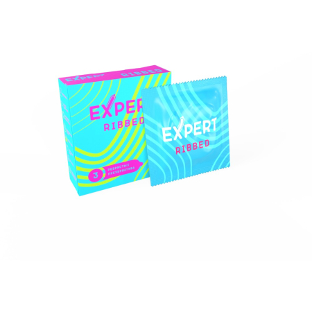 Презервативы ребристые EXPERT Ribbed (3 шт)