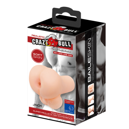 Мастурбатор с анусом и мошонкой Crazy bull Jack