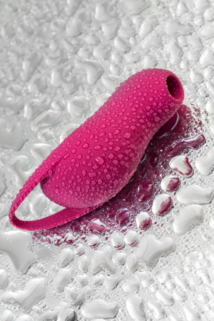 Вакуумно-волновой стимулятор клитора с вибрацией бордовый Pocket Pro 1 Satisfyer 