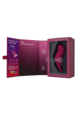 Вакуумно-волновой стимулятор клитора с вибрацией бордовый Pocket Pro 1 Satisfyer 