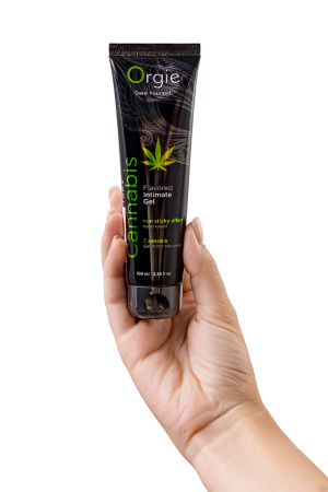 Съедобный лубрикант на водной основе со вкусом конопли ORGIE Lube Tube Cannabis 100 мл