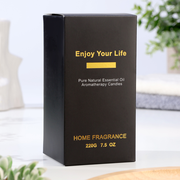 Свеча соевая в банке с ароматом розы Enjoy Your Life (220 г)