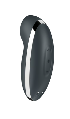 Клиторальный вибростимулятор с пульсацией серыйTap аnd Climax 2 Satisfyer 
