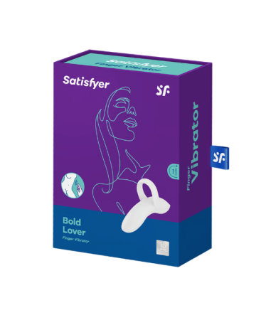 Вибратор на палец белый Bold Lover Satisfyer