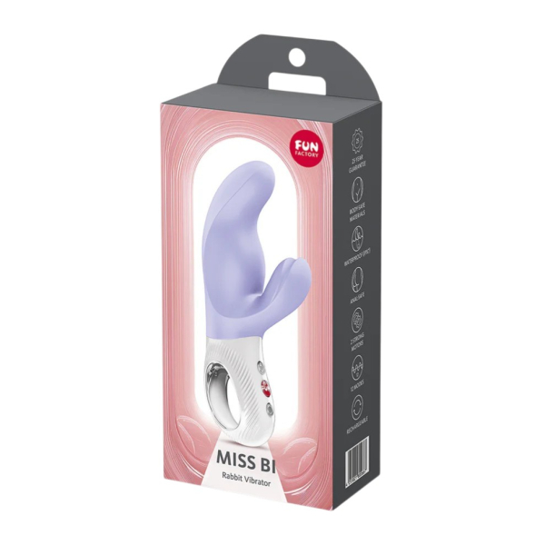 Мини вибратор-кролик для точки G Fun Factory Miss Bi сиреневый