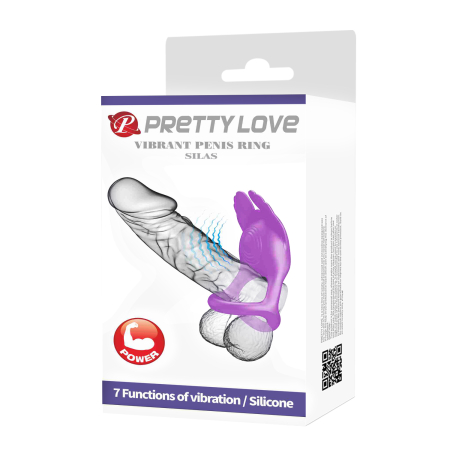 Эрекционное виброкольцо Pretty Love Silas