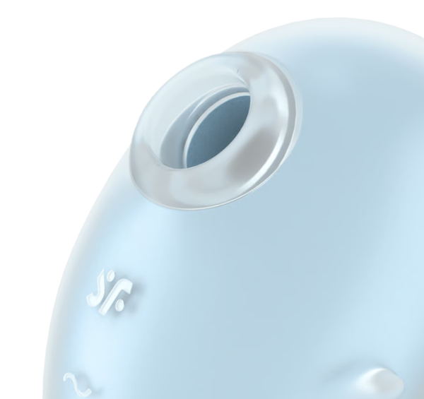 Вакуумно-волновой стимулятор клитора с вибрацией голубой Cutie Ghost Satisfyer 