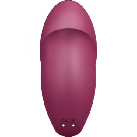 Вибростимулятор с функцией "жидкий воздух" красный Satisfyer Tap & Climax 1
