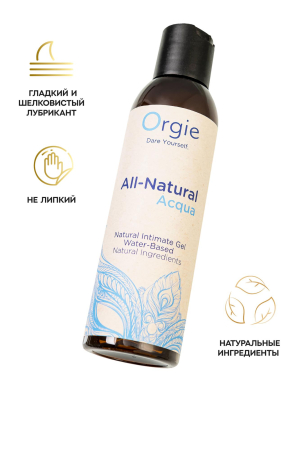 Натуральный лубрикант на водной основе Orgie ALL NATURAL ACQUA 150 мл