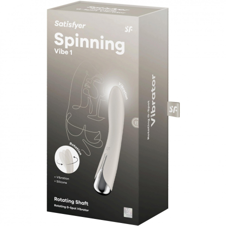 Вибратор для точки G с ротацией бежевый Spinning Vibe 1 Satisfyer 