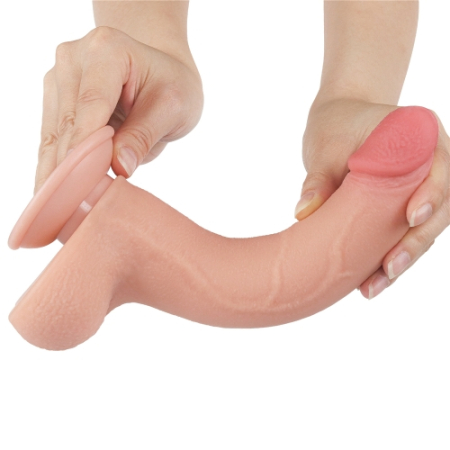 Реалистичный фаллоимитатор с эффектом двойной кожи Sliding-Skin Dual Layer Dong 20 см
