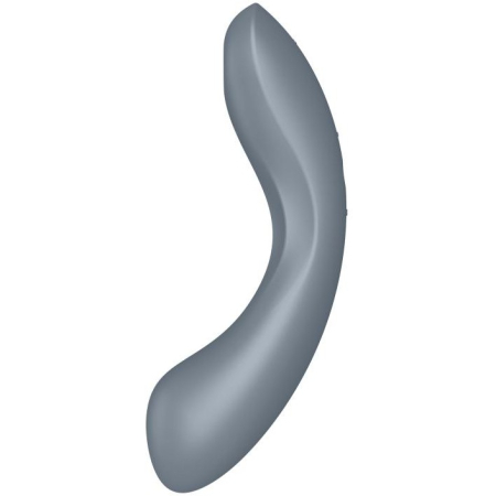 Вакуумный вибростимулятор для клитора и точки G серый Curvy Trinity 1 Satisfyer