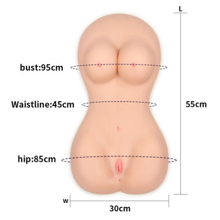 Мастурбатор женский торс Fuck Me Bare Mega Masturbator