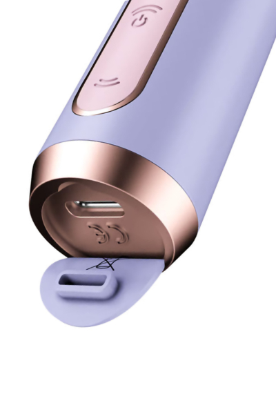 Вакуумно-волновой бесконтактный стимулятор клитора c 3D пульсацией розово-фиолетовый Bold Kiss Satisfyer 