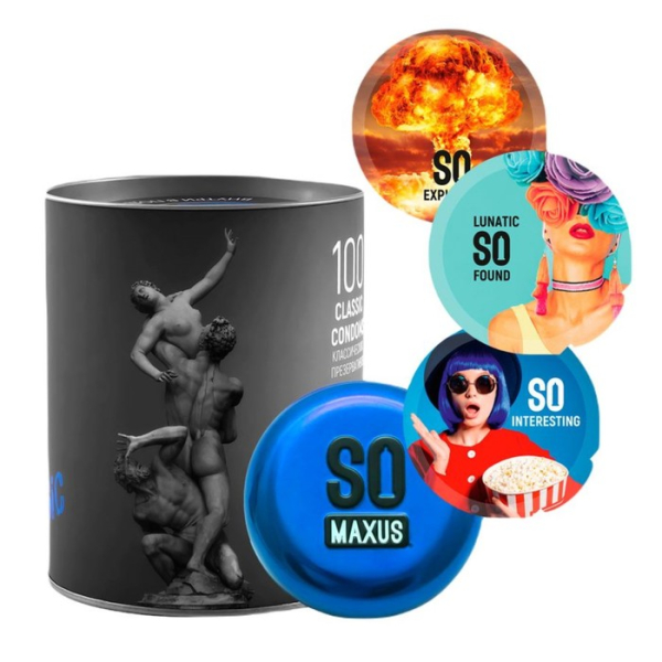 Презервативы MAXUS SO MUCH SEX Classic 100 шт.