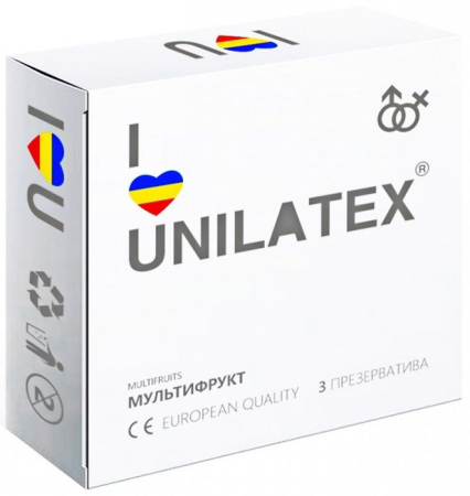 Презервативы цветные ароматизированные Unilatex Multifruts (3 шт)
