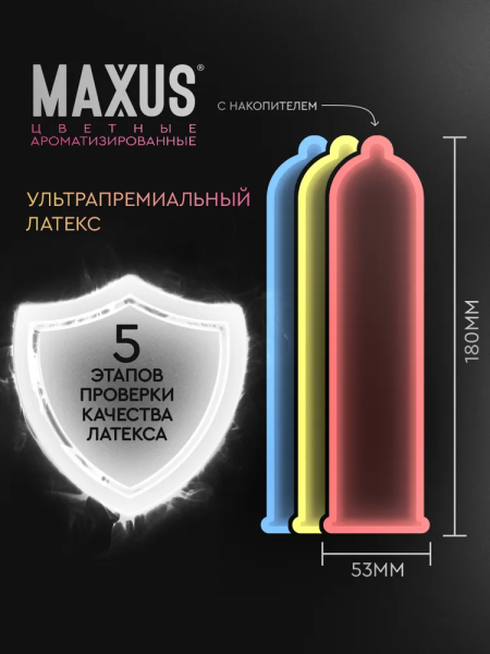 Презервативы MAXUS Exotic Mix X-Edition 15 шт
