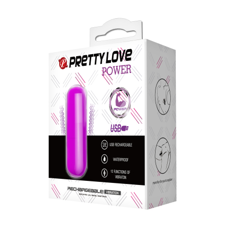 Перезаряжаемая вибропуля Pretty Love Power