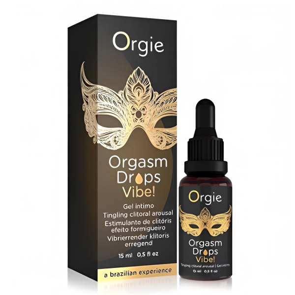 Возбуждающий гель для клитора с эффектом вибрации Orgasm Drops Vibe! 15 мл