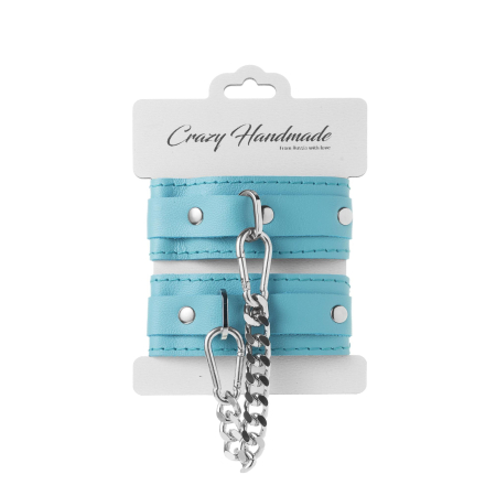 Наручники скругленные тиффани (серебро) Crazy Handmade