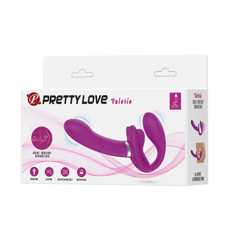 Безремневой страпон с вибрацией Pretty Love Valerie