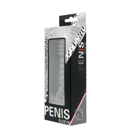 Рельефная насадка со стимулятором клитора Baile Penis Sleeve
