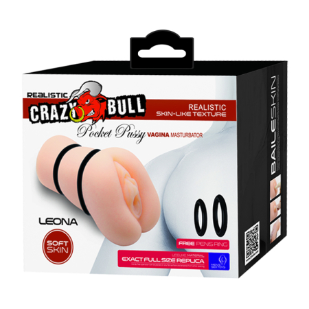 Реалистичный мастурбатор вагина Crazy bull Leona