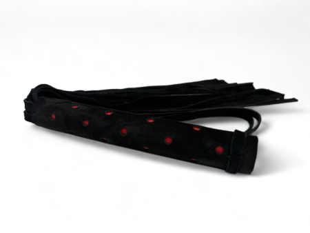 Плеть замшевая BDSM Арсенал Red dot Princess