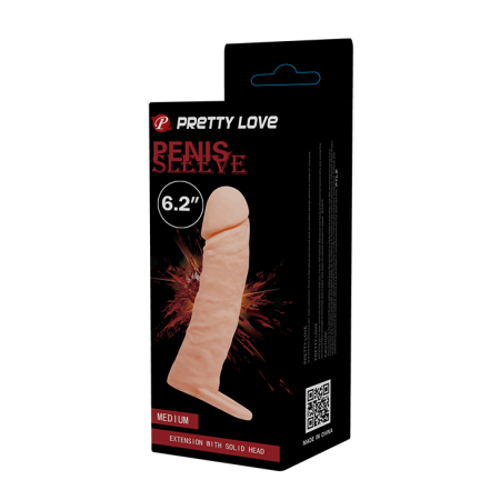 Удлиняющая насадка с петлей для мошонки Pretty Love Medium + 4 см