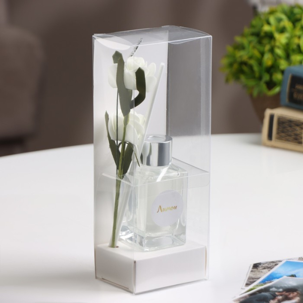 Диффузор ароматический с цветком "Классика" Лимон "Богатство Аромата" (50 мл)