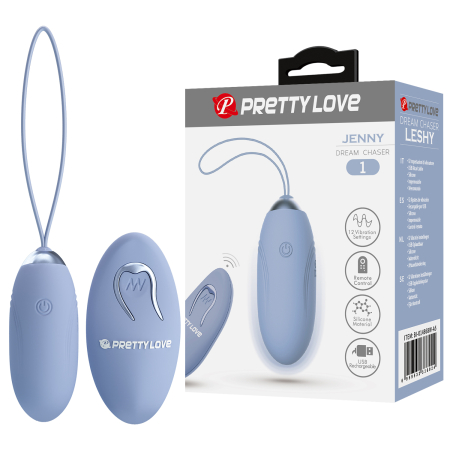 Виброяйцо с пультом Pretty Love Jenny Голубое