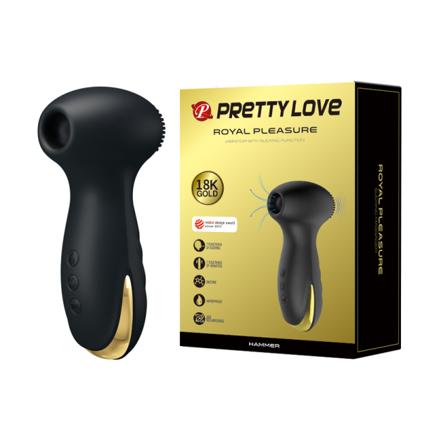 Вакуумный стимулятор-«молот» с вибрацией Pretty Love Royal Pleasure Hammer 