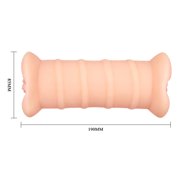 Двусторонний мастурбатор с вибрацией Crazy bull Double Vagina