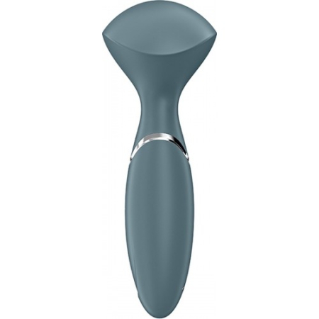 Перезаряжаемый мини-массажер с вибрацией серый Mini Wand-er Satisfyer 