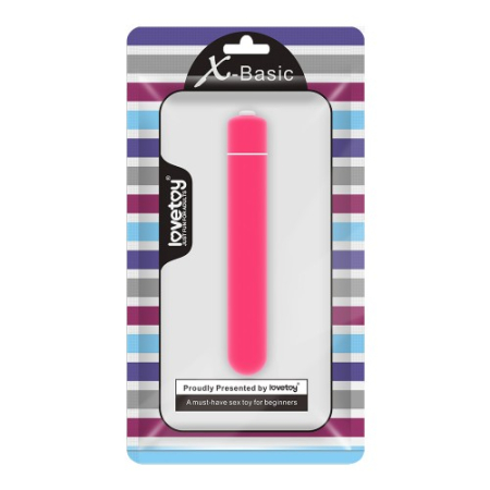 Мини-вибратор X-Basic Bullet Lovetoy с 10 режимами розовый