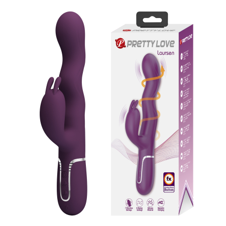Вибратор-кролик с ротацией Pretty Love Laursen