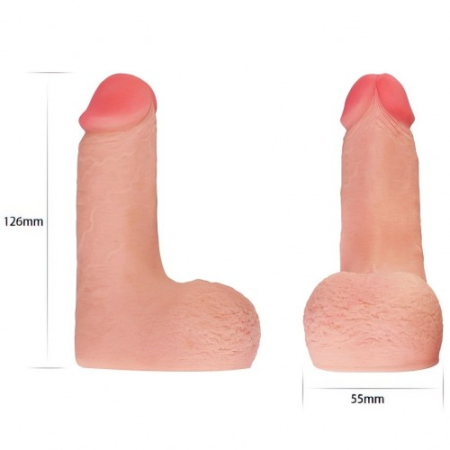 Фаллос в невозбужденном состоянии Skinlike Limpy Cock 13 см