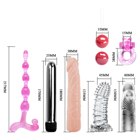 Набор для любовных игр Lover's Secret Collection Fantasy Kit  (7 предметов) Baile 